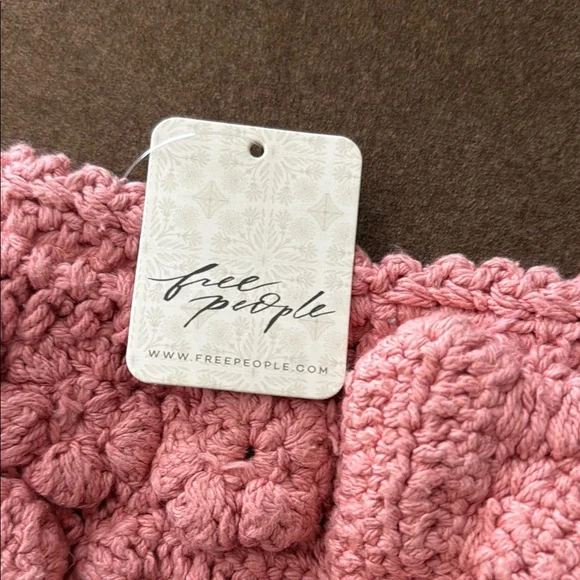 Freepeople pink crotchet tube top - Picture 2 of 7